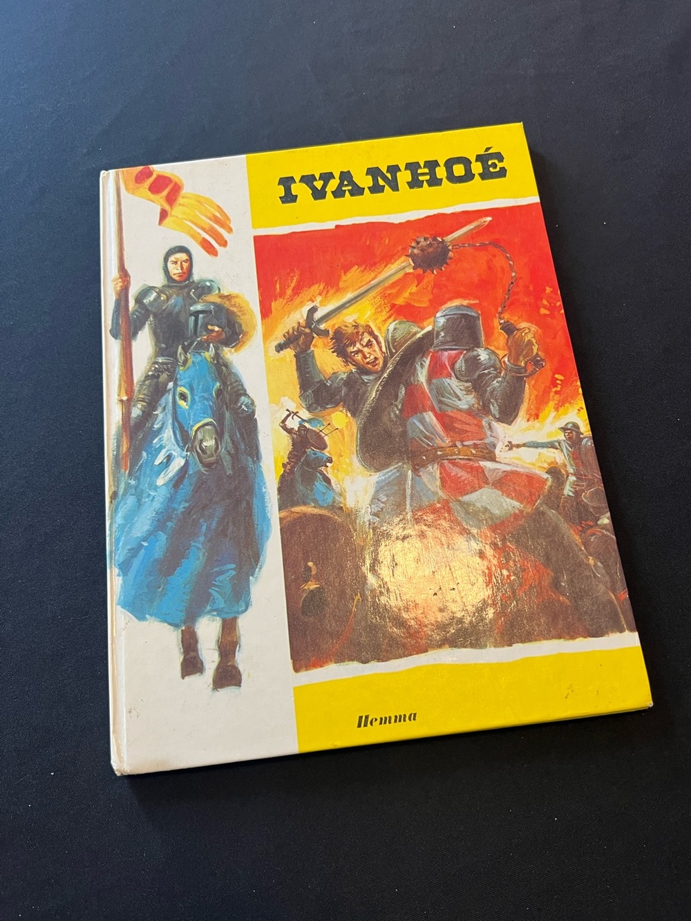 Vintage Ivanhoé Hardcover Book - Éditions Hemma 1978 French Illustrated